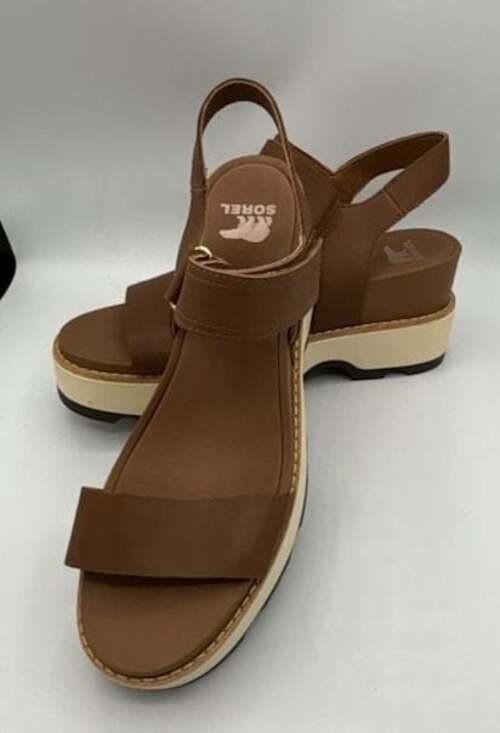 Sorel Shoes - Sorel Women's Joanie IV Y-Strap Wedge Sandals in Velvet Tan